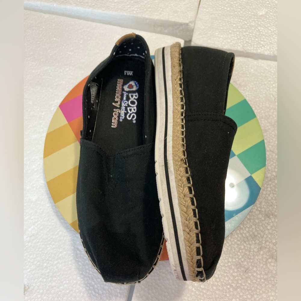 Bob’s Skechers Black Slip-On Shoes for women Sz 6.5 - Picture 12 of 12